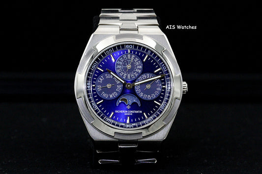 Vacheron Constantin Overseas Perpetual Calendar 4300V 18K WG Blue Dial B&P
