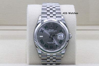 BNIB Rolex Datejust 36MM 126200 Slate Roman Dial Jubilee Box & Papers