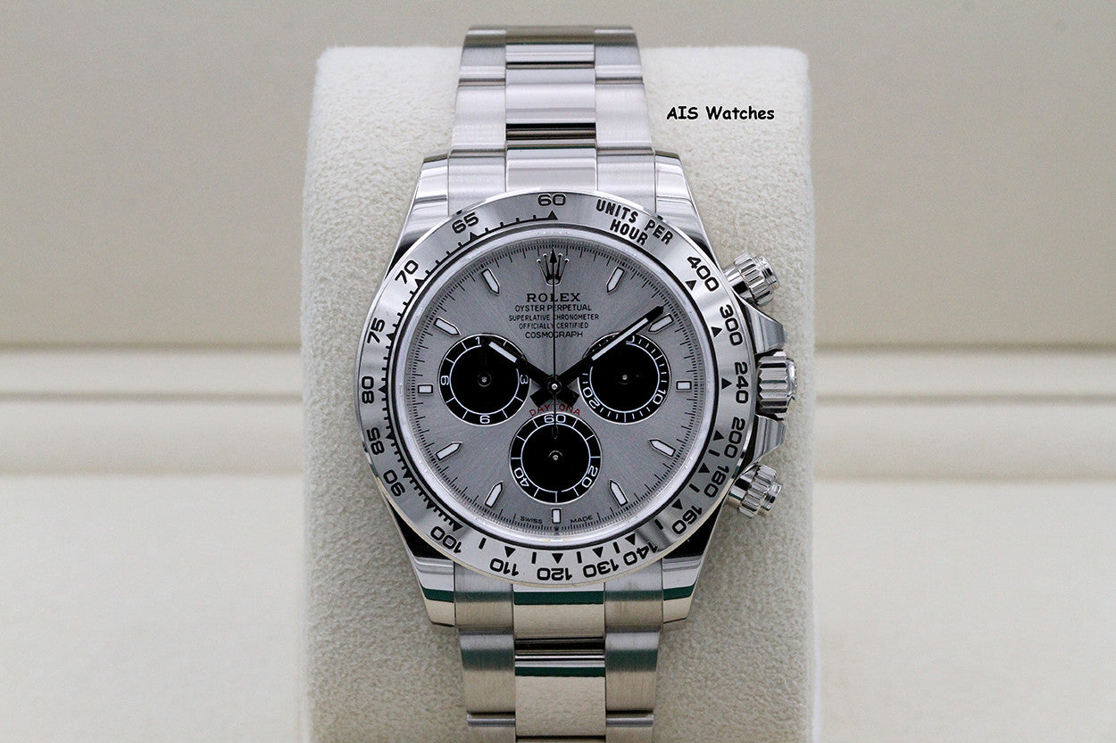 Rolex 126509 Daytona Cosmograph 18K White Gold Silver / Steel Dial B&P