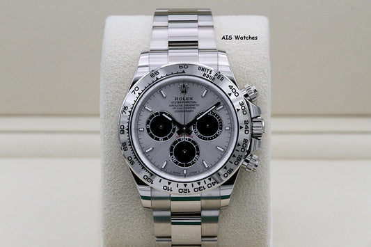 Rolex 126509 Daytona Cosmograph 18K White Gold Silver / Steel Dial B&P