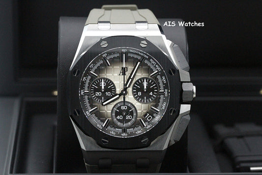 BNIB Audemars Piguet 26420SO.OO.A600CA.01 Royal Oak Offshore 43MM Taupe Dial BP