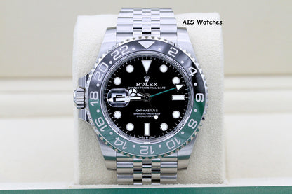 BNIB Rolex GMT Master II 126720VTNR Sprite Lefty Jubilee Black / Green BP