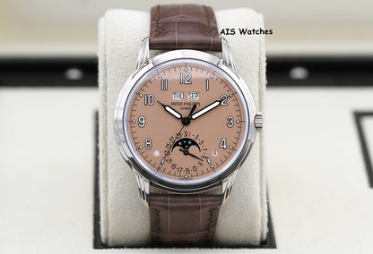 Patek Philippe Perpetual Calendar 5320G White Gold Rose Dial Box & Papers