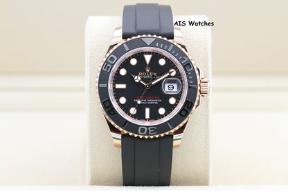 Rolex Yachtmaster 126655 Everose Gold 40MM OysterFlex Strap 2025 Box & Papers