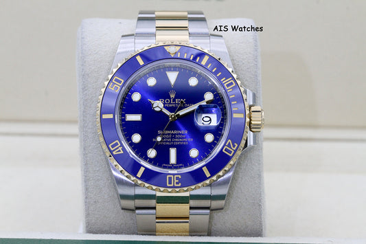 Rolex Submariner 18k/SS 116613LB Blue Dial 2019 Box & Papers