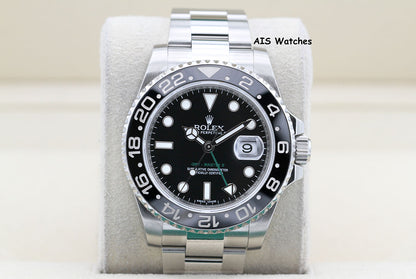 Rolex 116710LN GMT Master II Black Ceramic Insert 2016 Box & Papers