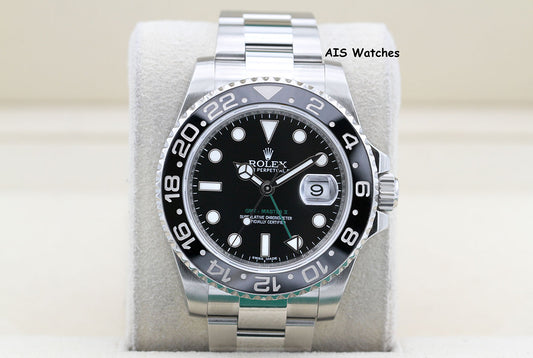 Rolex 116710LN GMT Master II Black Ceramic Insert 2016 Box & Papers