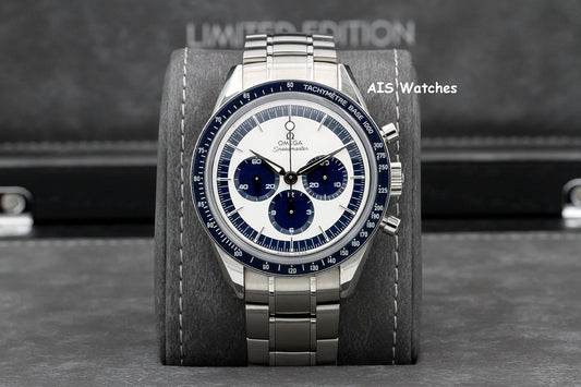 Omega Speedmaster CK2998 Blue SS Bracelet / Leather 311.33.40.30.02.001 Box&Papers