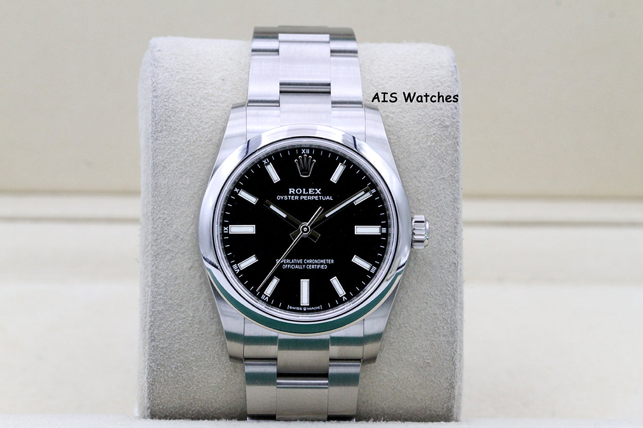 Rolex 124200 Oyster Perpetual 34 MM Black Dial 2021 Box & Papers