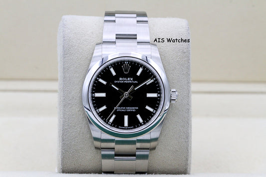Rolex 124200 Oyster Perpetual 34 MM Black Dial 2021 Box & Papers
