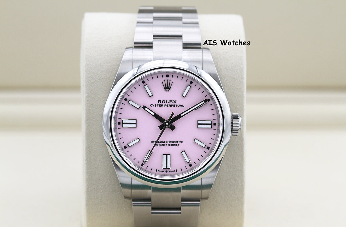 BNIB Rolex 134300 Oyster Perpetual 41 MM Pink Dial Box & Paper