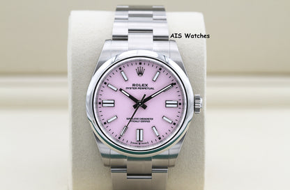BNIB Rolex 134300 Oyster Perpetual 41 MM Pink Dial Box & Paper