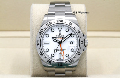 Rolex Explorer II 216570 Polar White Dial 42MM 2018 Box & Papers