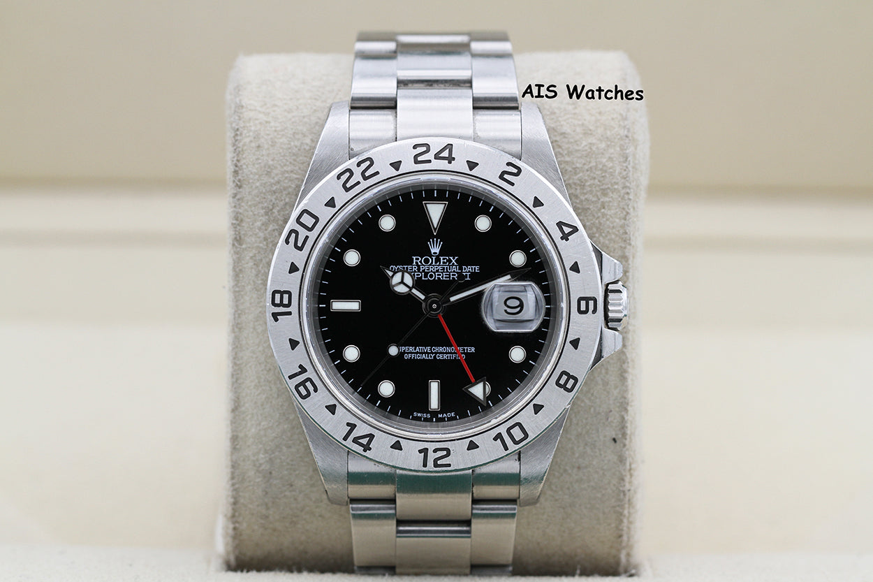 Rolex Explorer II 16570 Black Dial 40MM F Serial Box & Papers