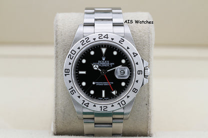 Rolex Explorer II 16570 Black Dial 40MM F Serial Box & Papers
