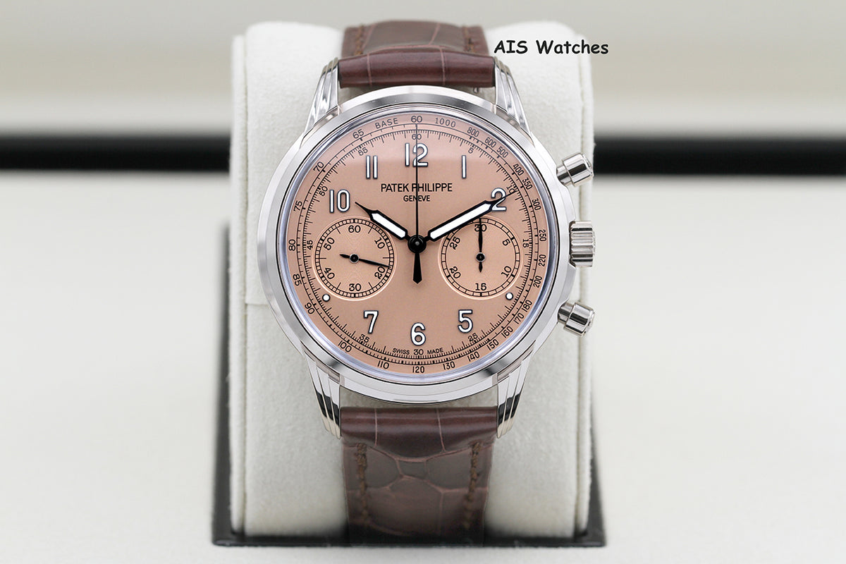 BNIB Patek Philippe Chronograph 5172G White Gold Salmon Dial Box & Papers