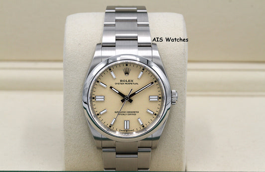 Rolex 126000 Oyster Perpetual 36MM Beige Dial 2025 Box & Papers