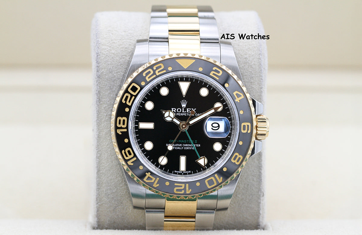 Rolex GMT Master II 18K/SS 116713LN 40MM Black Dial 2017 Box & Paper
