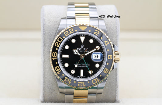Rolex GMT Master II 18K/SS 116713LN 40MM Black Dial 2017 Box & Paper