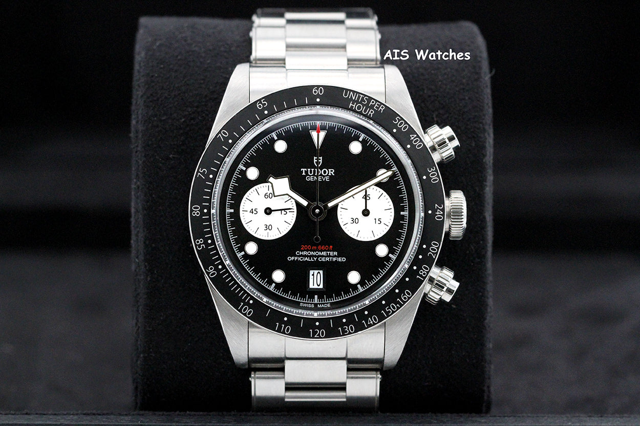 Tudor 79360N Black Bay Chronograph 41MM Black Dial SS Bracelet B&P