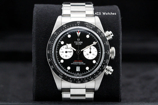Tudor 79360N Black Bay Chronograph 41MM Black Dial SS Bracelet B&P