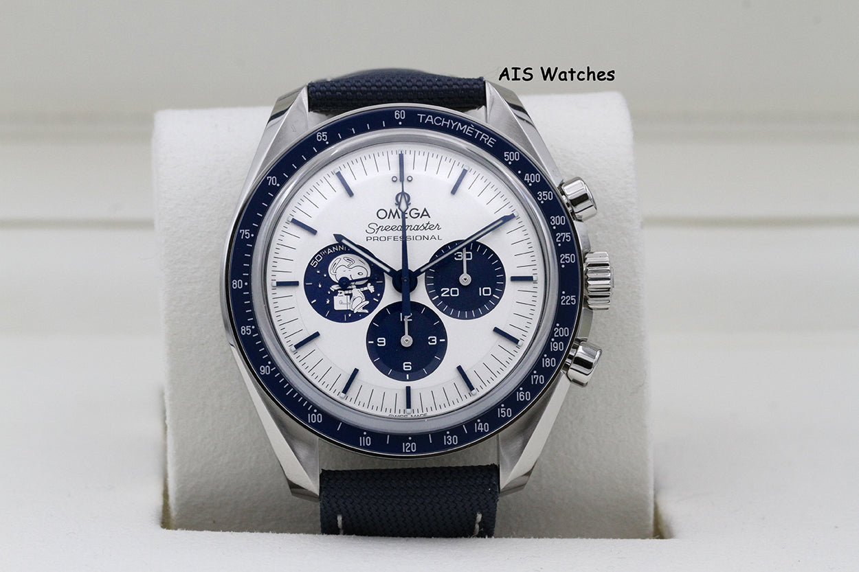 BNIB Omega SpeedMaster Moonwatch Apollo 13 Silver Snoopy 310.32.42.50.02.001 BP