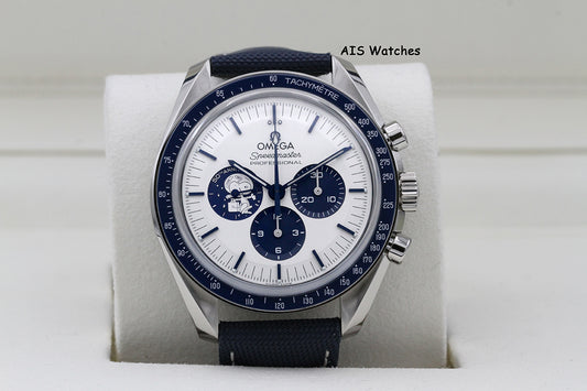 BNIB Omega SpeedMaster Moonwatch Apollo 13 Silver Snoopy 310.32.42.50.02.001 BP
