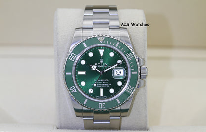 Rolex Submariner 116610LV HULK Green Dial and Ceramic Bezel Box & RSC Card 2022