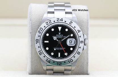 Rolex Explorer II 16570 Black Dial 40MM V Serial Box & Papers