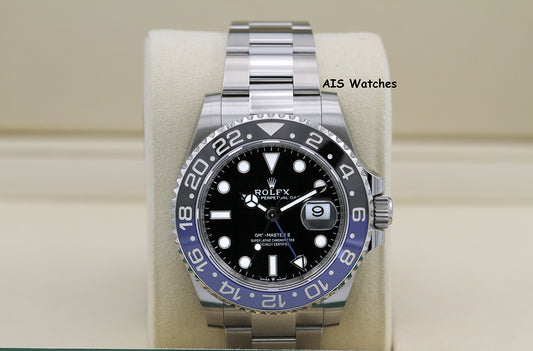 BNIB Rolex GMT Master II 126710BLNR Batman Oyster Bracelet Ceramic Bezel BP