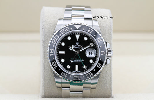 Rolex 116710LN GMT Master II Black Ceramic Insert 2016 Box & Papers