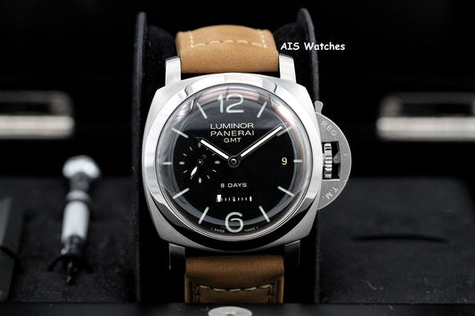 Panerai PAM 233 Luminor 1950 44MM 8 Days GMT B&P