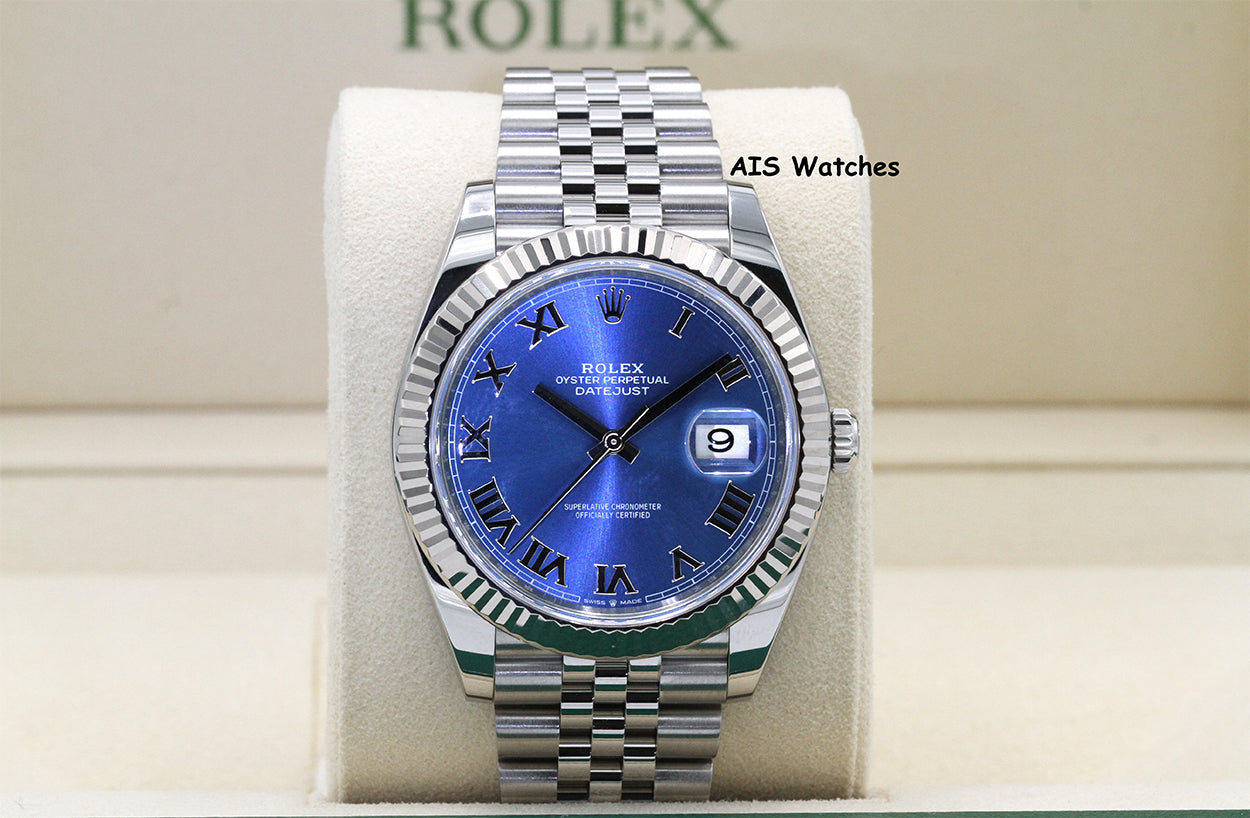 Rolex Datejust 41MM 126334 Blue Roman Dial Jubilee 2025 Box & Papers