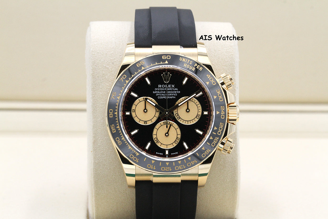 BNIB Rolex 126518LN Daytona Cosmograph 18K YG OysterFlex Paul Newman Dial B&P