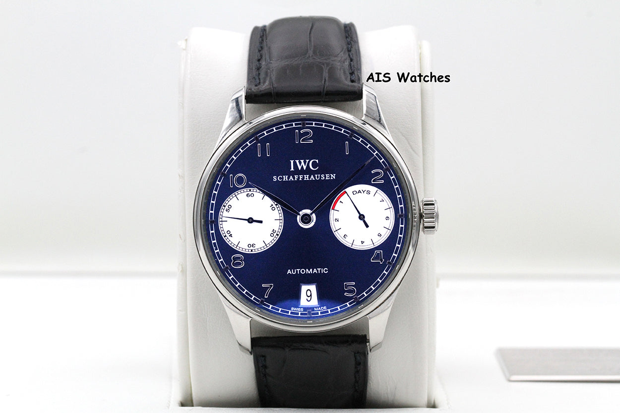 IWC Schaffhausen Portuguese 42.3MM Automatic 7 Day Laureus Edition IW500112 B&P