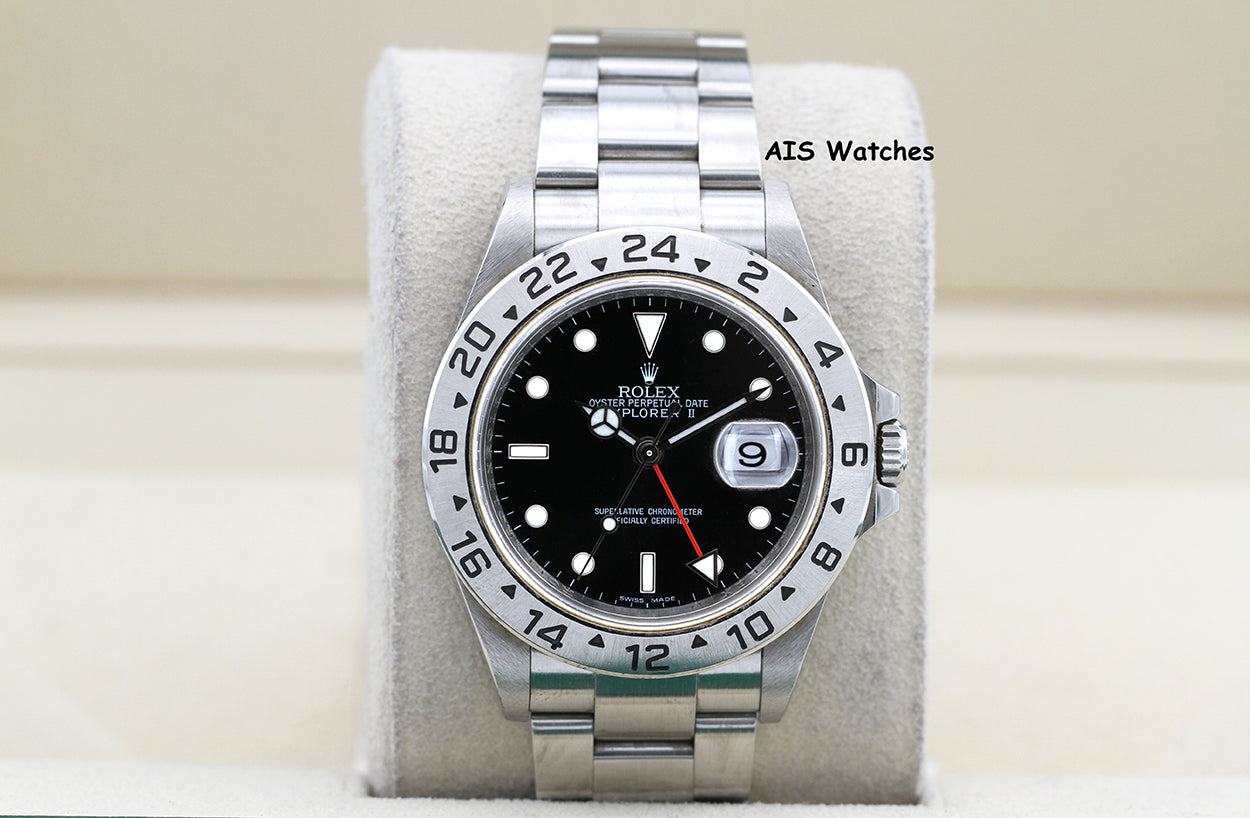 Rolex Explorer II 16570 Black Dial 40MM M Serial 3186 Box & Papers