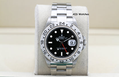 Rolex Explorer II 16570 Black Dial 40MM M Serial 3186 Box & Papers