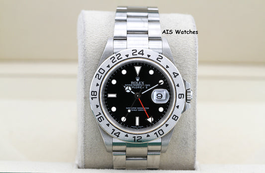 Rolex Explorer II 16570 Black Dial 40MM M Serial 3186 Box & Papers