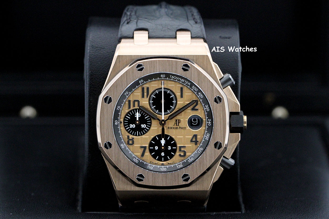 Audemars Piguet 26470OR Royal Oak Offshore Chronograph Rose Gold 42MM Box & Papers