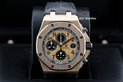 Audemars Piguet 26470OR Royal Oak Offshore Chronograph Rose Gold 42MM Box & Papers