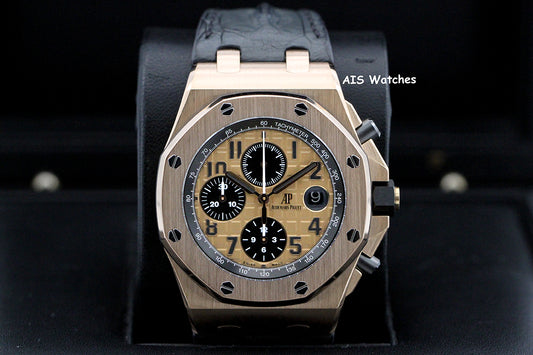 Audemars Piguet 26470OR Royal Oak Offshore Chronograph Rose Gold 42MM Box & Papers