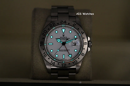Rolex Explorer II 16570 Polar White Dial 40MM A Serial Box & Papers