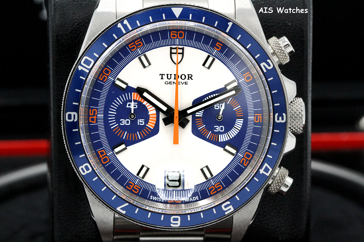 Tudor 70330B Heritage Chrono Blue Stainless Steel 42MM Box & Papers