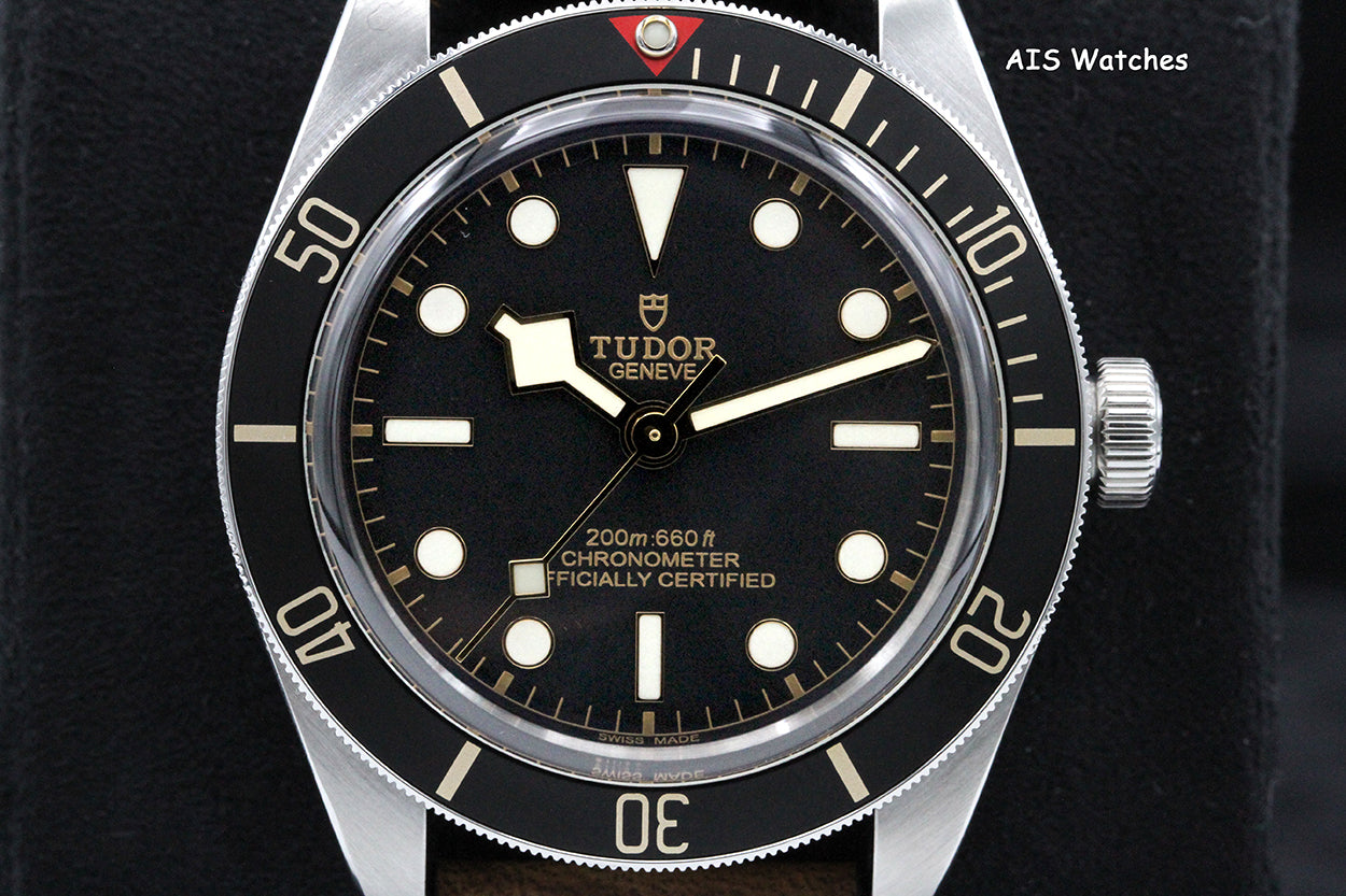 Tudor 79030N Black Bay Fifty-Eight 58 Black Dial 39MM Leather Strap BB58 B&P