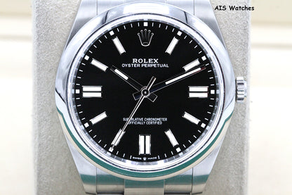 Rolex 124300 Oyster Perpetual 41 MM Black Dial 2022 Box & Papers