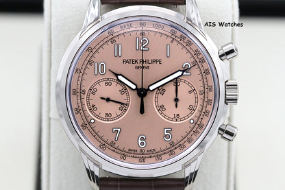 BNIB Patek Philippe Chronograph 5172G White Gold Salmon Dial Box & Papers