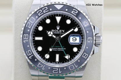 Rolex GMT Master II 126710GRNR Oyster Black / Grey Bezel Bruce Wayne B&P