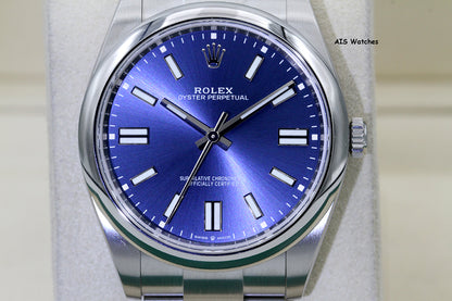 Rolex 124300 Oyster Perpetual 41 MM Blue Dial 2020 Box & Papers