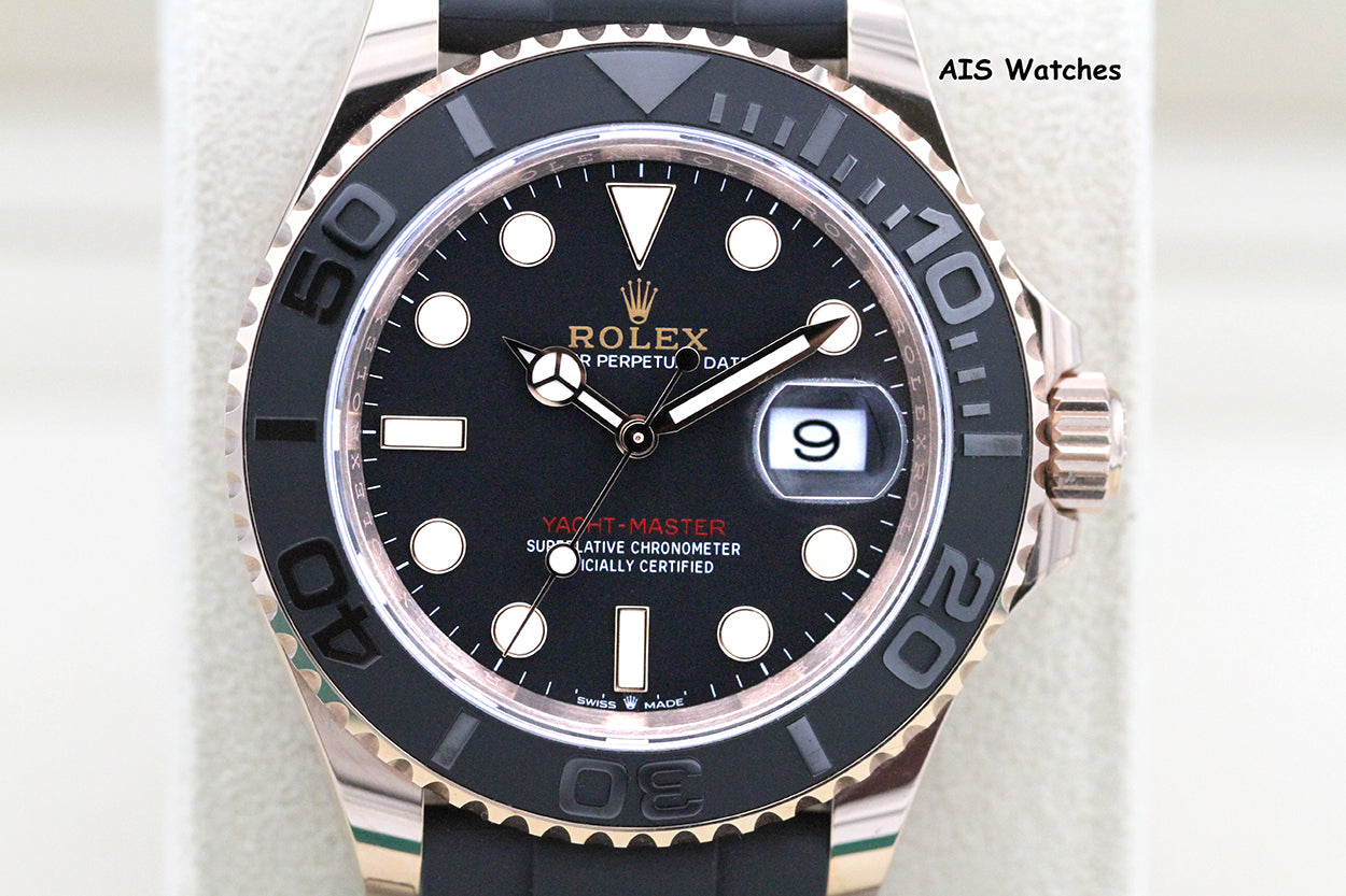 Rolex Yachtmaster 126655 Everose Gold 40MM OysterFlex Strap 2025 Box & Papers