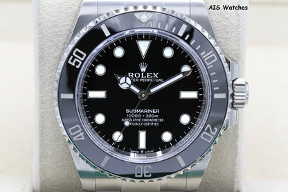 Rolex Submariner Ceramic No Date 124060 41MM 2022 Box & Papers